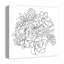 « succulent sketch », reproduction d’art sur toile tendue