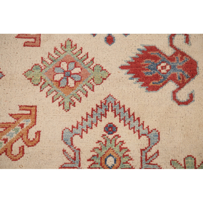 Geometric Kazak Oriental Area Rug