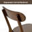 Ergonomic Dining Chairs, Solid Wood Modern Walnut Chair For Small Kitchen