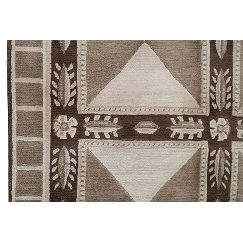 Hand-Knotted High-Quality Beige Area Rug
