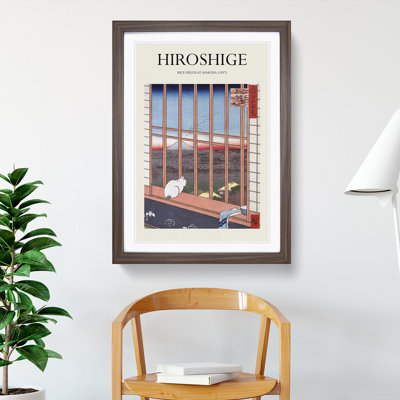 Cat at the Window by Utagawa Hiroshige - Picture Frame Art Prints