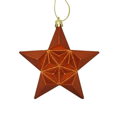 Glittered Star Shatterproof Christmas Ornament