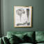 Toile encadrée noire et blanche Protea sur toile de qualité supérieure I - prête à être accrochée-587403995-587403992