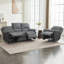 Reclining Sofa Sectional Recliner Plush Corduroy Couches Set Sofa-845837070