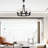Vedha 8 - Light Iron Dimmable Wagon Wheel Chandelier-1782011239