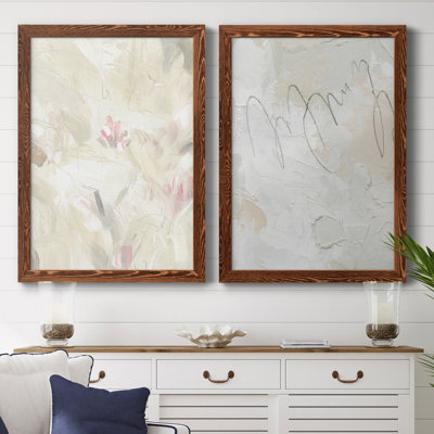 " Soft Abstraction II " 2 Piece Art Color Photography Painting