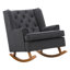 Chaise berçante capitonnée en tissu-63161924