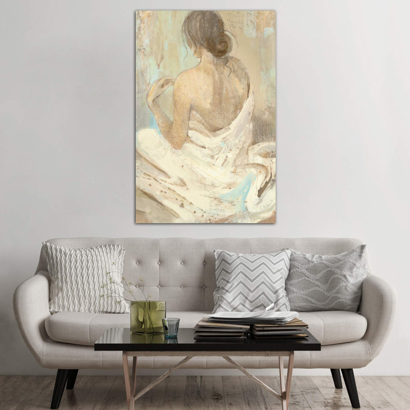 Abstract Figure Study II by Albena Hristova - Wrapped Canvas Painting, 66.04 cm H x 45.72 cm W x 1.91 cm D