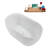 48" Streamline Soaking Freestanding Tub and Tray With Internal Drain-102285101