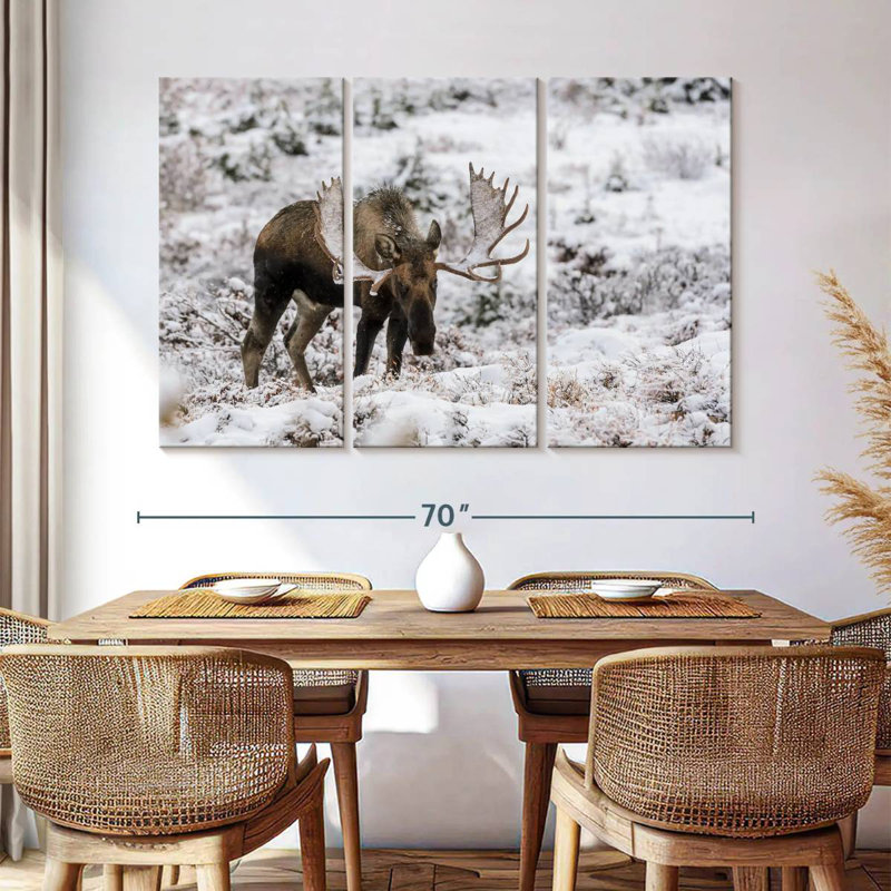 Alaskan Winter Moose, 42" H x 65" W