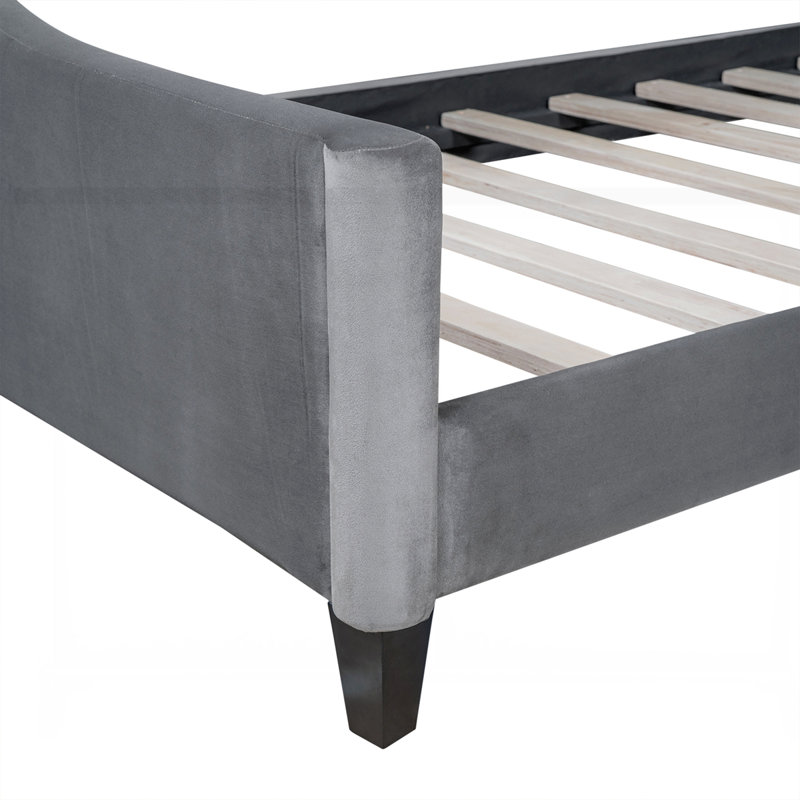 Modern Luxury Tufted Button Daybed, Gray, Twin