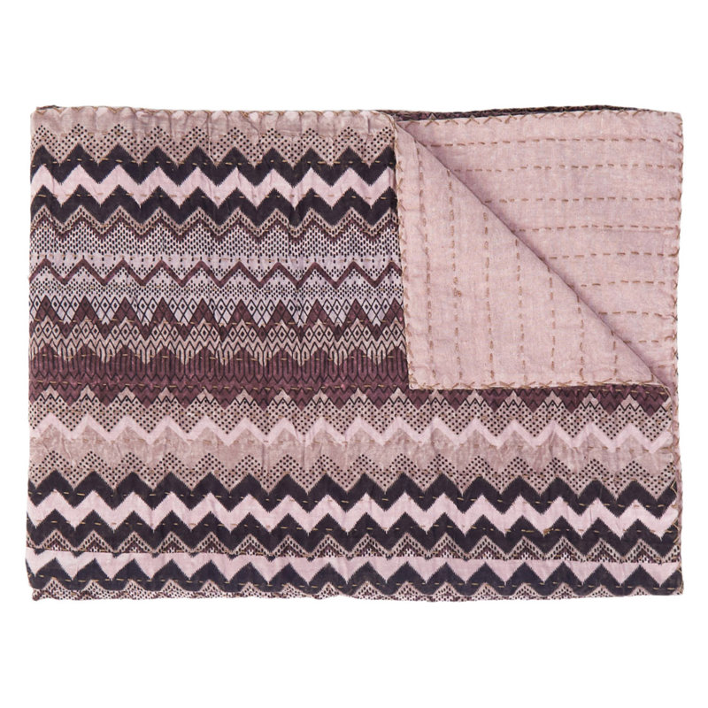 Kantha Knitted Throw Blanket
