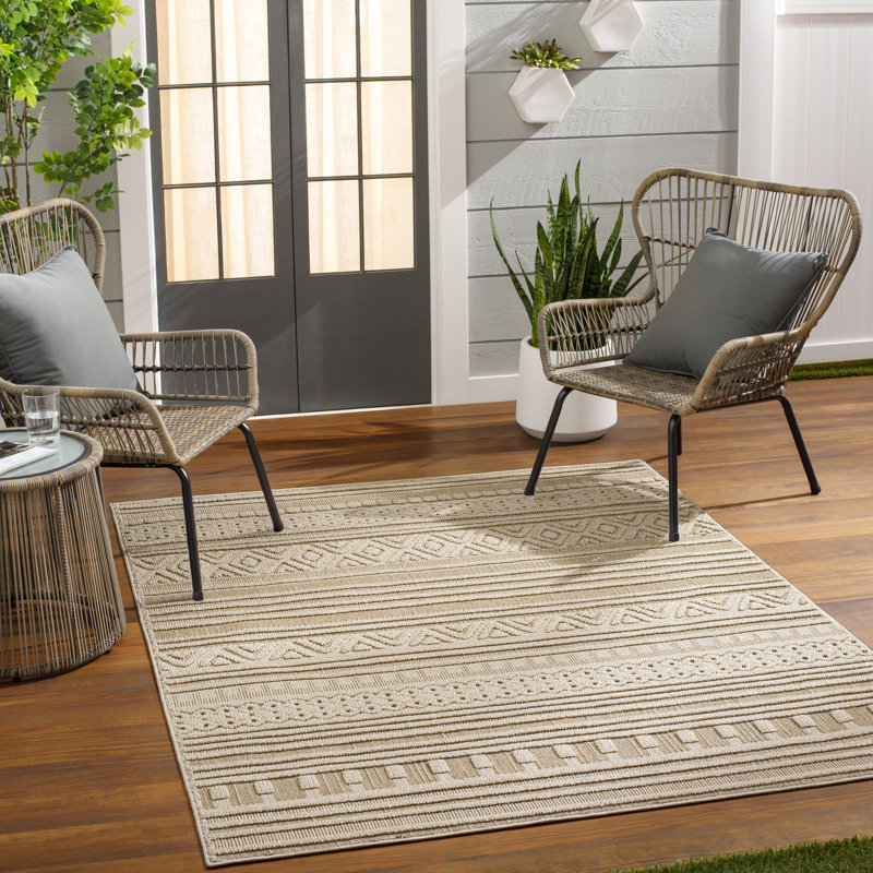 Nasiir Geometric Rug, Rectangle 5'3" x 7'