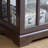Timeless Display Holder With Adjustable Shelves And Antique Case Cherry Finish