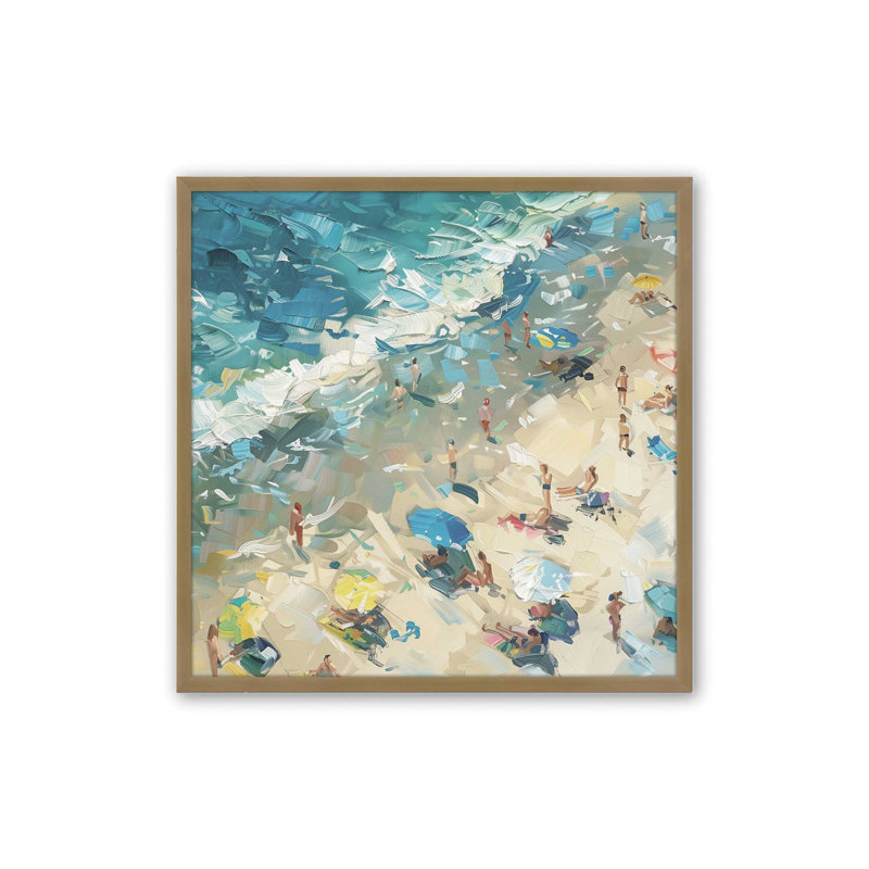 Framed On Paper Print, Brushed Gold, 13" H x 17" W x 1.25" D