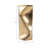 Warner Pinched Metal Vase, Gold-208491392
