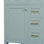 Meuble-lavabo de 30 po sans lavabo, base d'armoire seulement, armoire de salle de bain avec tiroirs, structure solide et panneau en bois aggloméré, vert