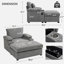 Chaise moderne surdimensionnée avec repose-pieds-744813539