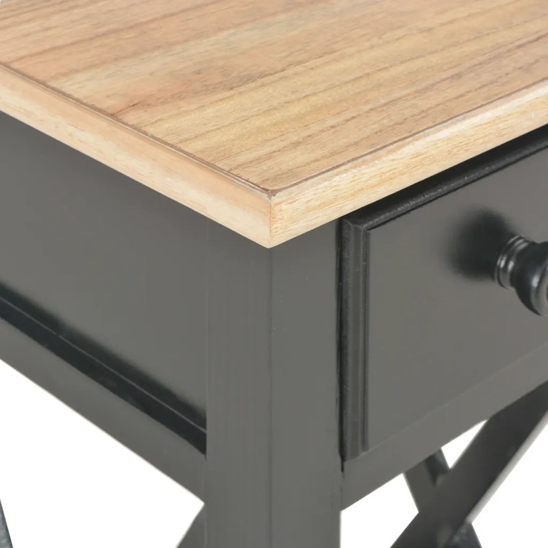 Luna End Table, Black