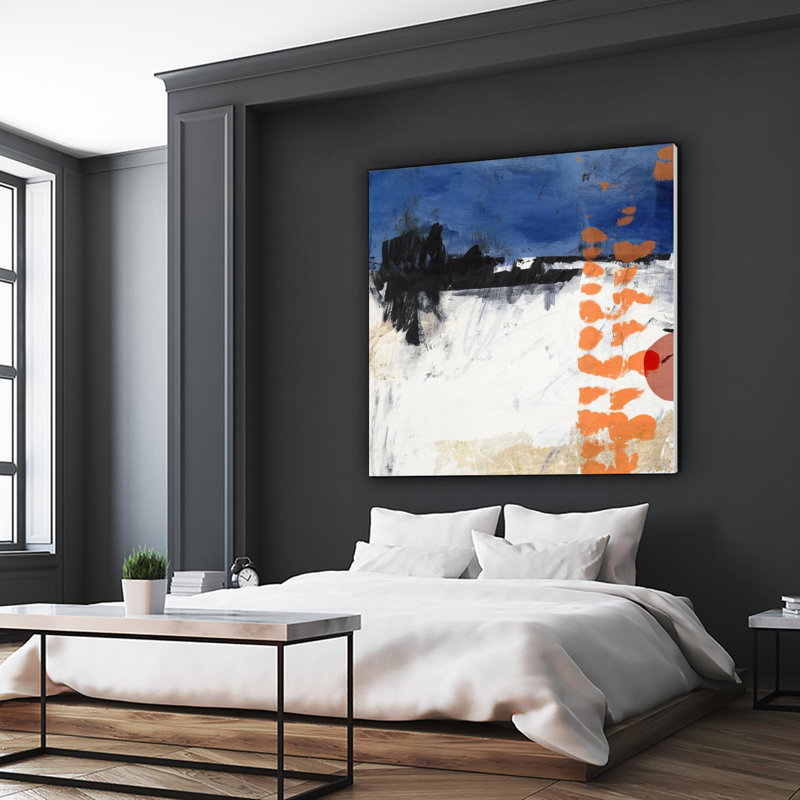 «Midnight Rise Ii», reproduction d'art sur toile géante 54 po x 54 po, H 54 po x l 54 po x P 1,5 po