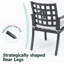 Chaise de patio en aluminium avec coussins Sunbrella (ensemble de 2)