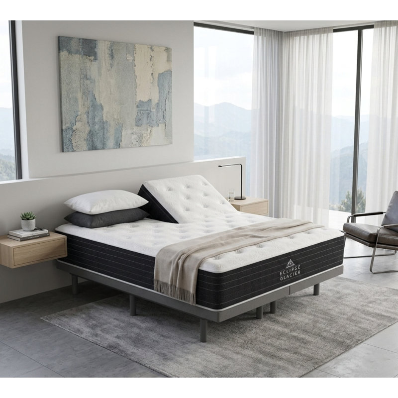 Eclipse White Ice Copper Firm Mattress, Split King