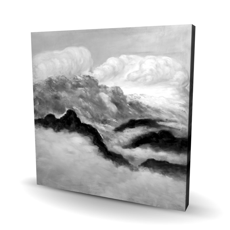 Gris nuages - Toile de paysages blancs pour la maison