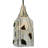 4.5" Square Metro Fusion Licorice Draped Glass Mini Pendant