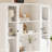 70.9" H white Standard Bookcase with doors, 5-Tier open Bookcase and Bookshelf