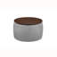 Repose-pieds de rangement rond en velours de 13,58 po Suyeko-2056404285