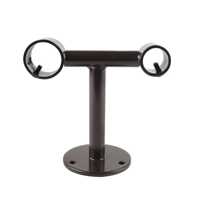 Support de fixation pour rideau Perrigo, Laiton antique, H 3,5 po x l 4 po x P 1 po