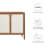 Capri 65" Wood Grain Sideboard Storage Cabinet In Walnut