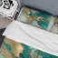 Ensemble de housse de couette en microfibre / polyester Gold and Turquoise Marble Fuild Ink II Bedding-1539688333