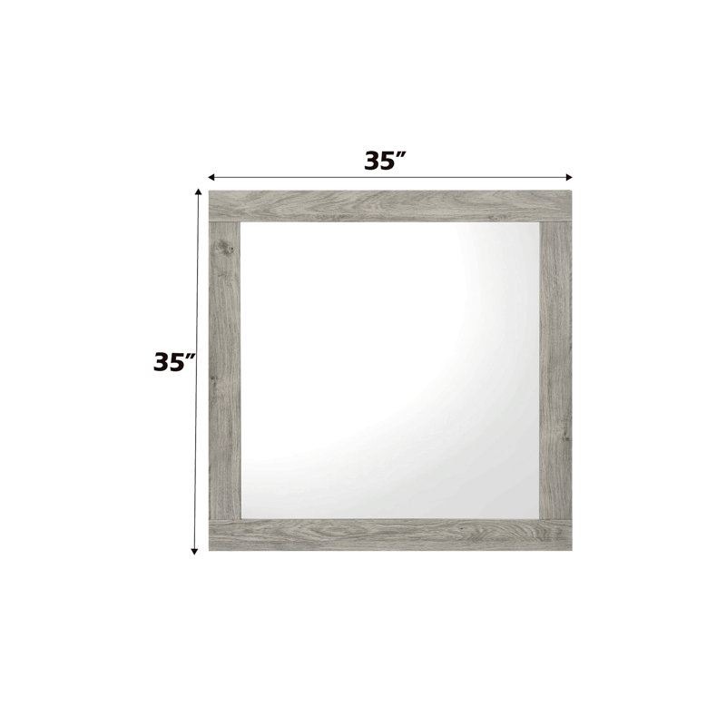 Mari Light Gray Finish Mirror