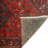 One-of-a-Kind 3'7" x 9'7" 1980s Runner Wool Area Rug in Green and Red