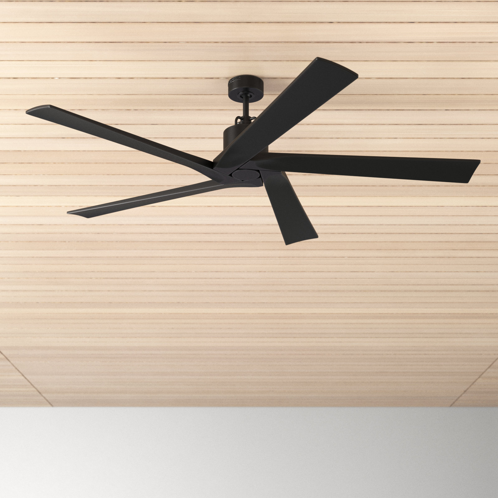 Adalai 70" Ceiling Fan, Midnight Black, 70" Wide