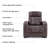 37.4" Wide Modern Dual Motor Power Recliner Home Theater Seating-949743936