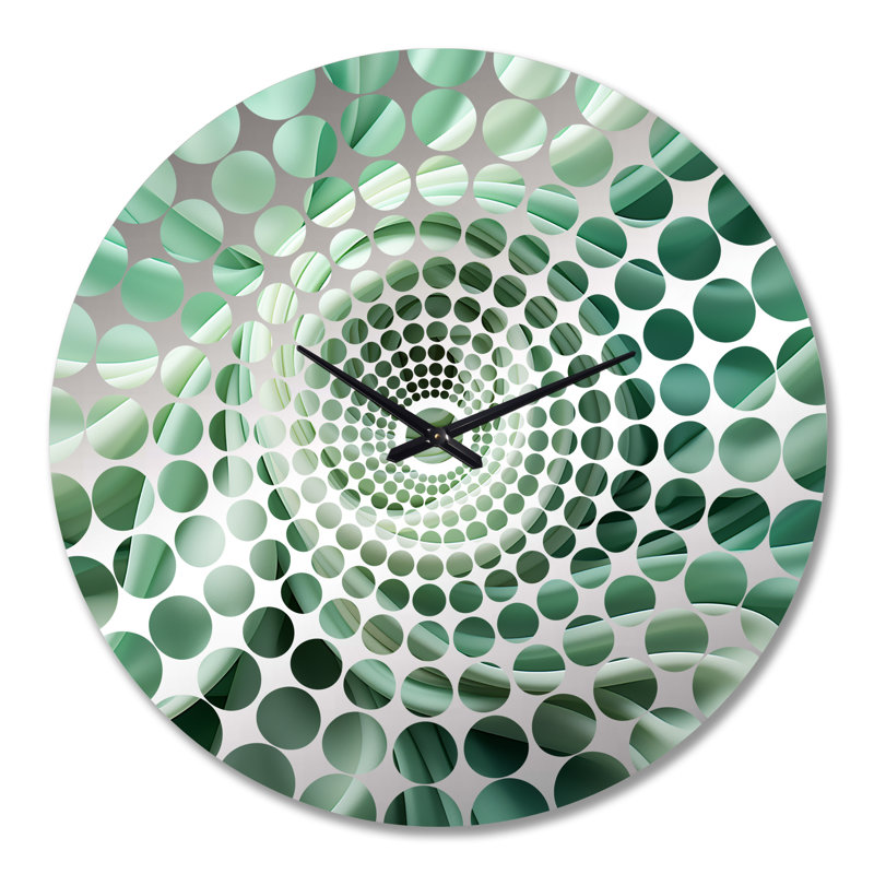 Yalin - Horloge murale spirales abstraites, Grand