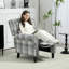 Alba Recliner Chair for Living Room Wingback Chair with Padded Armrest-1063377167