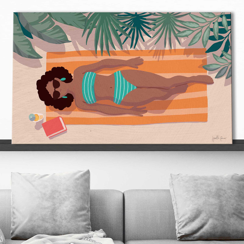 706-6218 Beach Babes III - Peinture, L 30 po x H 18 po, Toile tendue