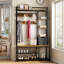 Hall Tree with Bench and Shoe Storage-260562963