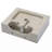 21"X16"  Ceramic Rectangular Wall Mounted Bathroom Sink With Faucet Hole And Overflow