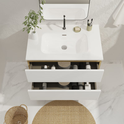 Meuble-lavabo simple 30 po avec comptoir pré-assemblé