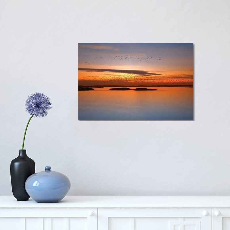 By Sunset 1 Piece Wrapped Canvas Wall Art, 30.48 cm H x 45.72 cm W
