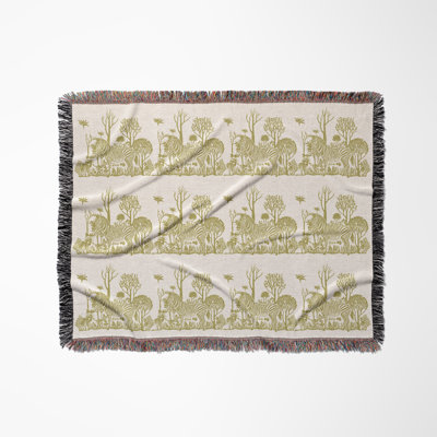 Jeté en mélange de coton Zia Zebra