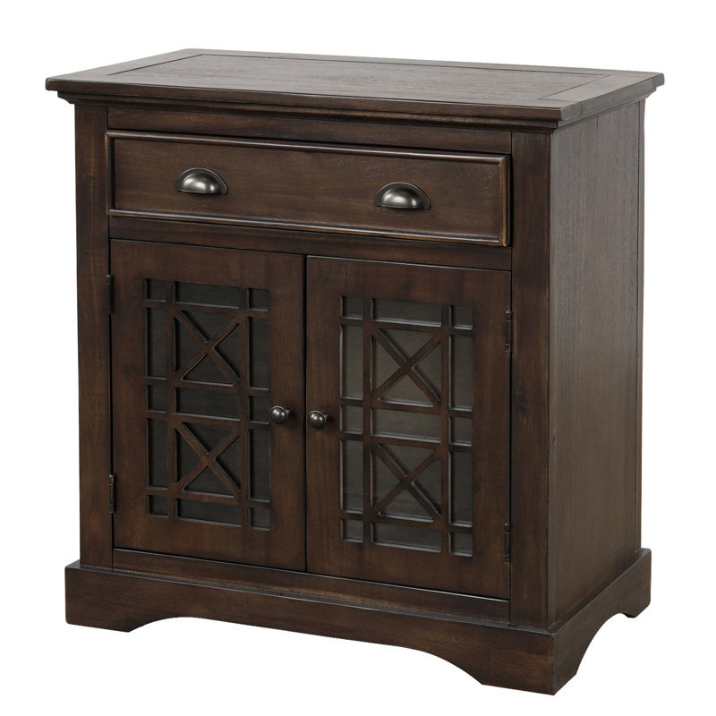 Mara Solid Wood Accent Cabinet, Espresso