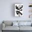 «Ghadeer Black Flower On Canvas» par X1 Brand Print-1774698435