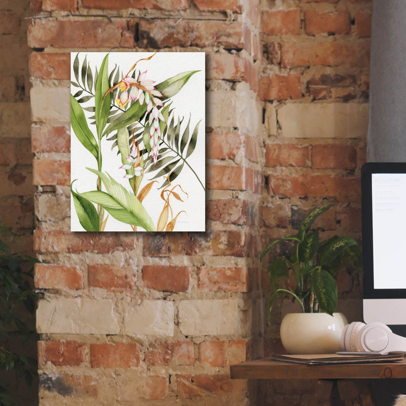 Toile épique «Botanical Shell Ginger» par Kathleen Parr, graffiti épique, 12 po x 16 po, H 16 po x l 12 po x P 0,75 po