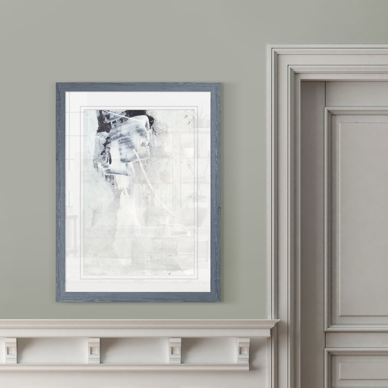 «Fire and Ice I» par Paul Cezanne - reproduction d'art encadrée, H 32 po x l 44 po x P 1,3 po, Papier avec cadre gris