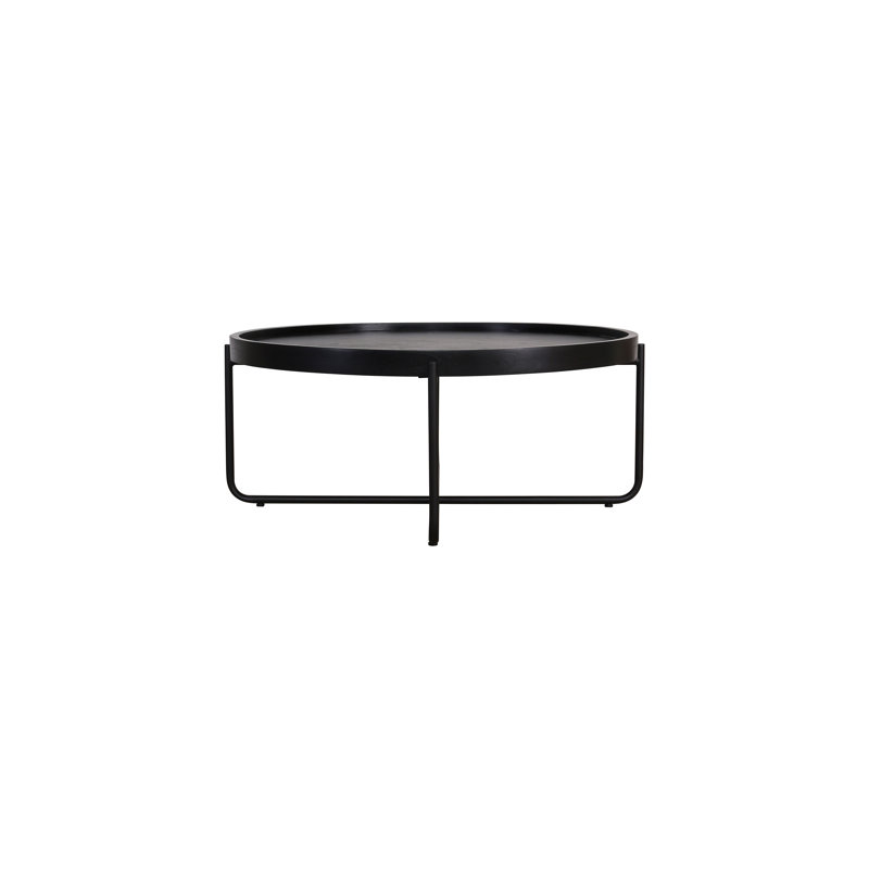 Oliver Wood Top Round Shawna, Noir